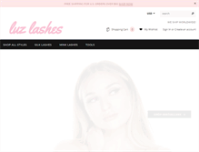 Tablet Screenshot of luzlashes.com